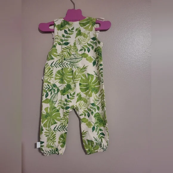 Burt's Bees Dawn  jungle leaves jumpsuit - Picture 3 of 3